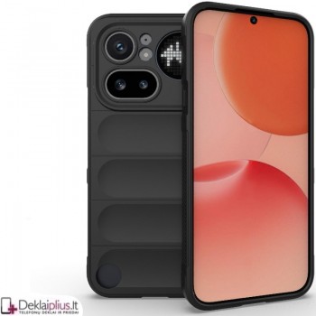 Magic Shield guminis dėklas - juodas (Nothing Phone 4A Pro)